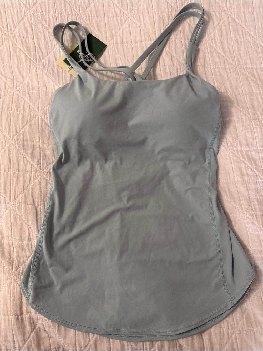 HALARA Light Blue Crossback Camisole Tank